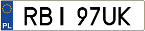 Trailer License Plate